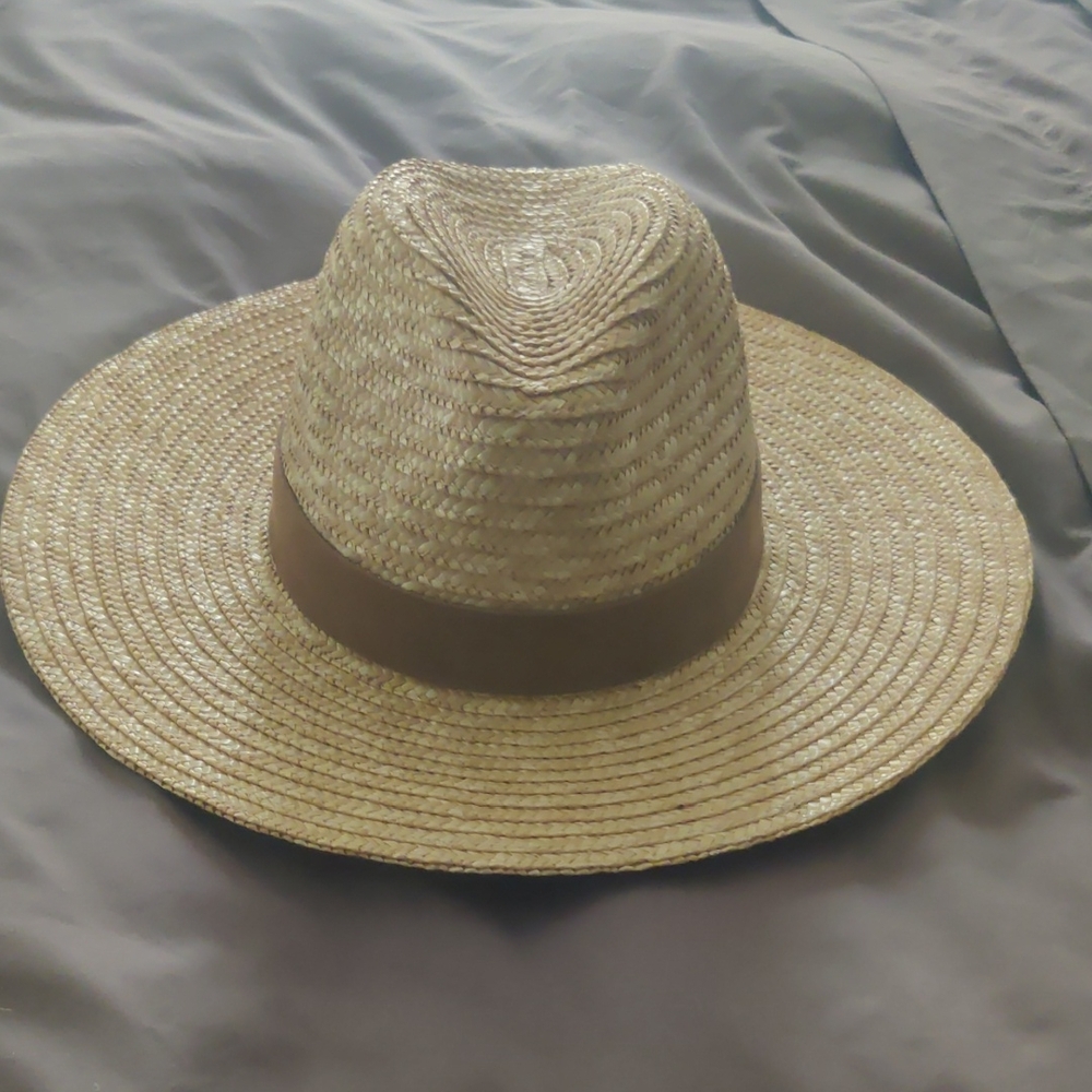 GIGI PIP Natural Straw Hat with Tan Band